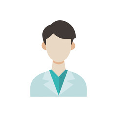 Doctor professional avatar character vector illustration