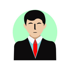 Professional Businessman Avatar Icon Corporate Profile Illustration