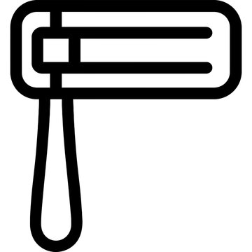 Minimalistic gragger noisemaker icon