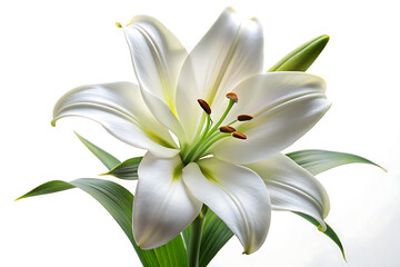 Fototapeta premium Blooming White Lily