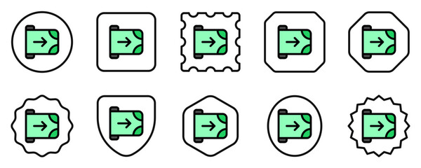Editable cashout, send money vector icon. Part of a big icon set family. Finance, business, investment, accounting. Perfect for web and app interfaces, presentations, infographics, etc