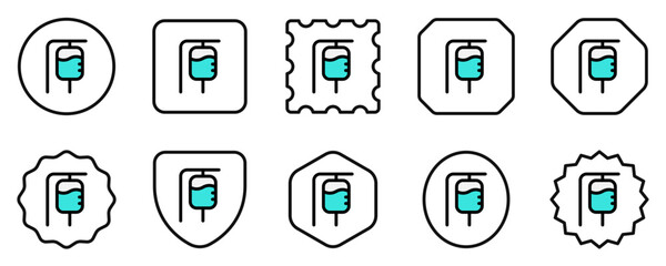 Editable iv liquid vector icon. Part of a big icon set family. Perfect for web and app interfaces, presentations, infographics, etc