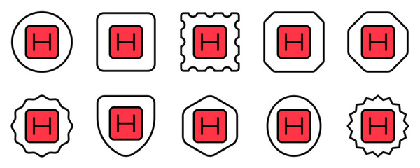 Editable hospital sign vector icon. Part of a big icon set family. Perfect for web and app interfaces, presentations, infographics, etc