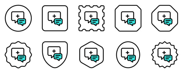 Editable health consultation vector icon. Part of a big icon set family. Perfect for web and app interfaces, presentations, infographics, etc