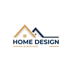 Modern real estate home logo