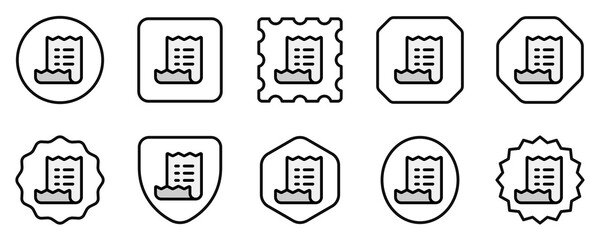 Editable invoice, shopping list vector icon. Part of a big icon set family. Perfect for web and app interfaces, presentations, infographics, etc