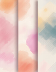 Modern Colorful Geometric Overlap Pastel Abstract
