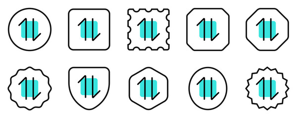 Editable vector data transfer arrows icon. Part of a big icon set family. Perfect for web and app interfaces, presentations, infographics, etc