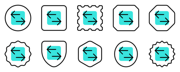 Editable vector data transfer arrows icon. Part of a big icon set family. Perfect for web and app interfaces, presentations, infographics, etc