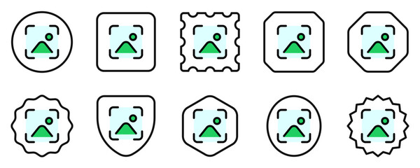 Editable vector screenshot, scan image icon. Part of a big icon set family. Perfect for web and app interfaces, presentations, infographics, etc