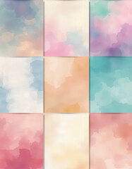 Pastel Block Panel Abstract Gradient Background
