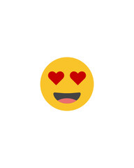 smiley face on white background
