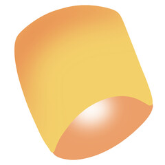 Floating Yi Peng lantern cartoon, Loy Krathong festival PNG