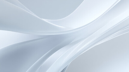 Pure white wallpaper with soft abstract flowing curves and subtle gradients in light gray, featuring translucent glassy layers and gentle ambient light for ultra minimalist elegant design