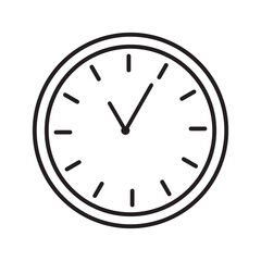 o clock at 11 vector design icon.