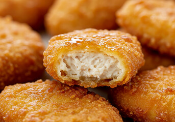 Enjoy these crispy, golden chicken nuggets, perfect for a quick snack or family meal, their juicy inside is sure to satisfy your cravings anytime