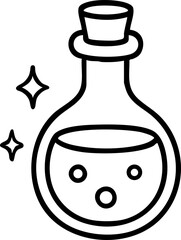 Magic Potion Bottle Illustration