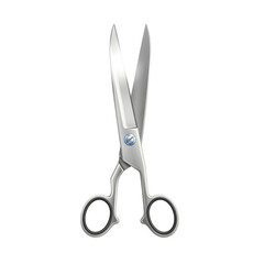A pair of scissors isolated on transparent background, a versatile tool for cutting paper, fabric, and more, showcasing precision and utility