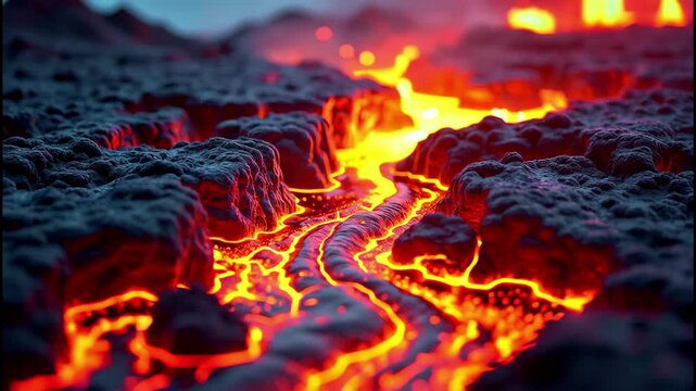 Intense Volcanic Eruption - The Raw Power of Earth's Fury