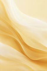 Fototapeta premium Soft Yellow Fabric Drapery with Flowing Textures