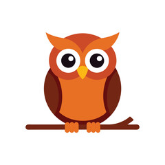  cartoon-style-owl-vector--big-eyes--sitting