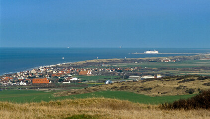 Sangatte, site naturel protégé , Cap Gris Nez, Côte d'Opale, Pas de Calais, 62, France