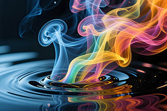 Spectrum Smoke Rising from Water: Energy and Illusion
