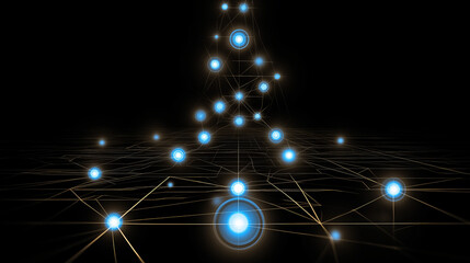 
Futuristic Binary Code Grid Background with Glowing Blue Digital Data Stream Technology Pattern for Cyber Security Network Programming Abstract Interface Design Illustration