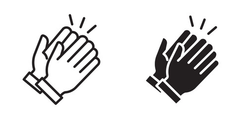 Hand clapping icon, vector illustration .