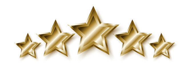 5 gold star rating