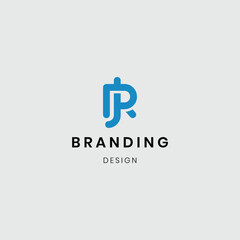 "Bold JR $ RJ logo with metallic texture for a strong corporate identity."