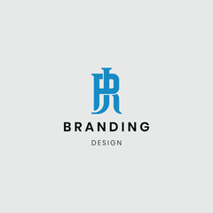 "Bold JR $ RJ logo with metallic texture for a strong corporate identity."