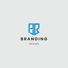 Creative abstract design of the initial PJR logo