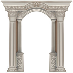 Fototapeta premium Stone Archway Gate Columns