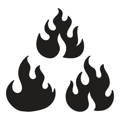 fire silhouette vector