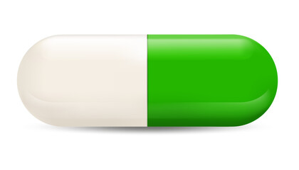 Oral capsule for the treatment and prevention of diseases. Medicinal product containing vitamins and an antibiotic. Pharmaceutical production, patient health. Vector.