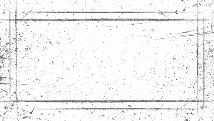 Distressed grunge frame with speckles and scratches border