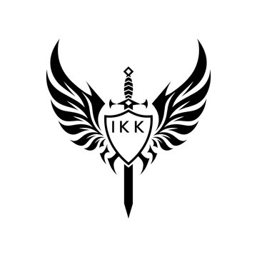 Winged Sword and Shield Logo Design, Tribal Warrior Emblem Vector, IKK Later Logo, 

IKK sword, shield, IKK wings, logo, IKK emblem, crest, IKK insignia, tribal, IKK tattoo, warrior, IKK knight, guard