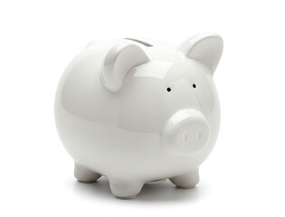 Obraz premium White piggy bank