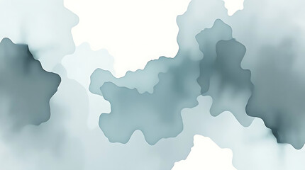 Abstract watercolor painting with gray hues blending seamlessly to create a subtle and calming design