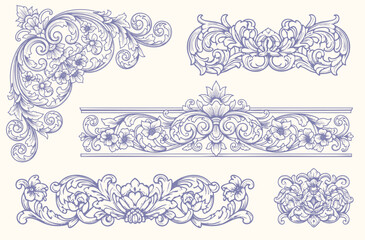 Vintage Baroque Victorian frame border, frame flower pattern vector floral engraved scroll ornament leaf retro decorative design. filigree calligraphic heraldic shield swirl