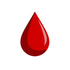 Fototapeta premium A minimalist of a single blood drop