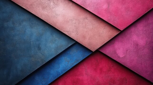 Abstract Colorful Textured Background with Geometric Shapes and Layers