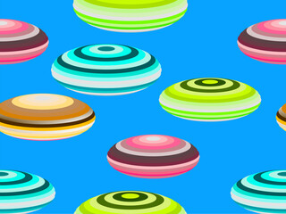 seamless pattern with colorful balls