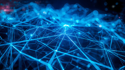 abstract blue background with connects, abstract blue background with waves, Futuristic hologram with intricate wireframe mesh