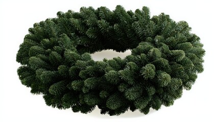 Decorative evergreen wreath ideal for holiday celebrations and seasonal decor