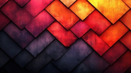 Vibrant Abstract Background with Colorful Geometric Shapes