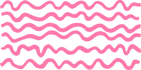 Pink pastel lines Geometric pattern. Abstract background. Pink wavy Pinstripe Seamless Pattern white background. Simple repeating wavy lines pattern