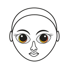 face of the face of the person