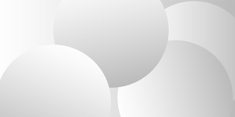 A minimalist abstract background featuring overlapping curves and circular shapes in various shades of gray, creating a smooth gradient and subtle depth